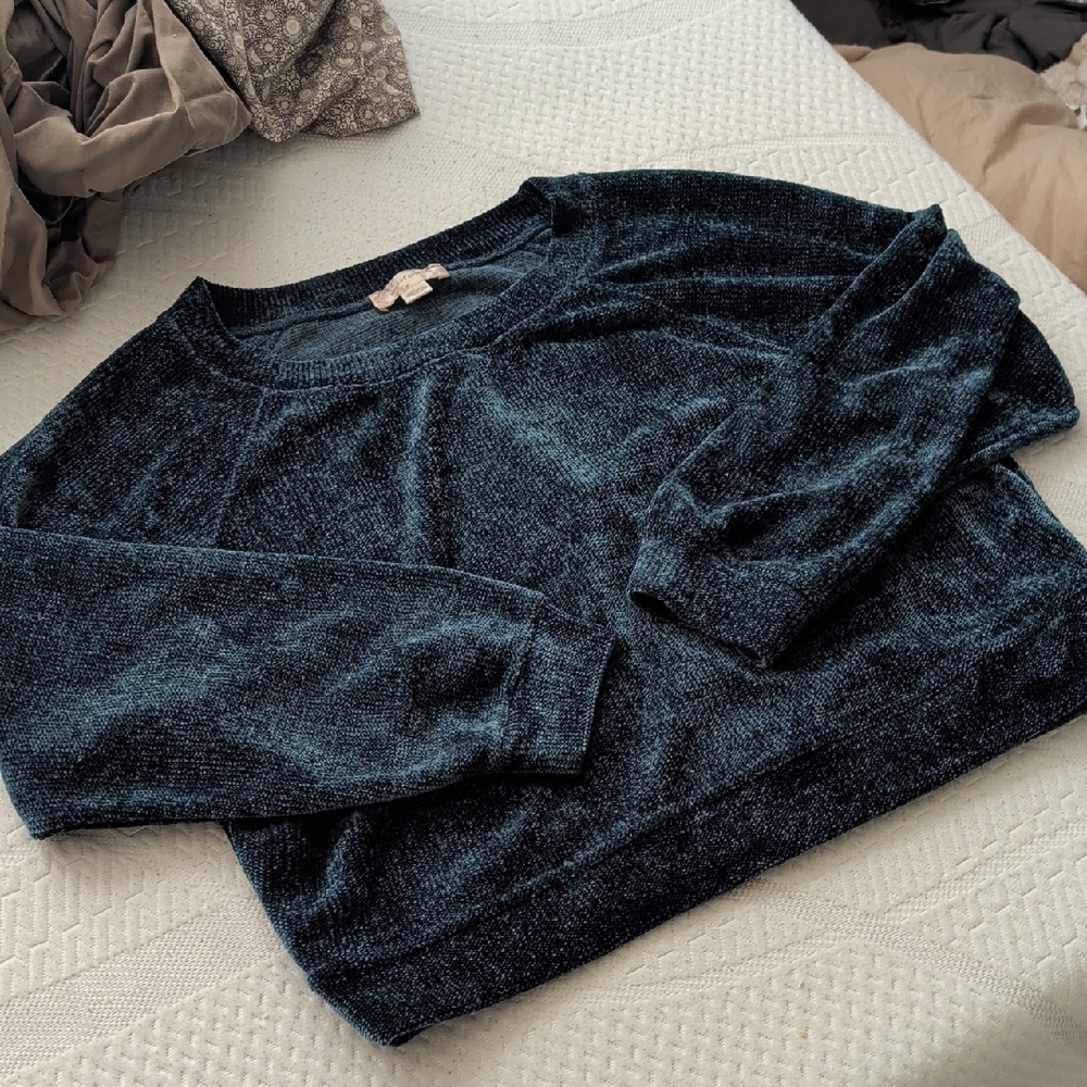 Band of Gypsies Teal Textured Knit